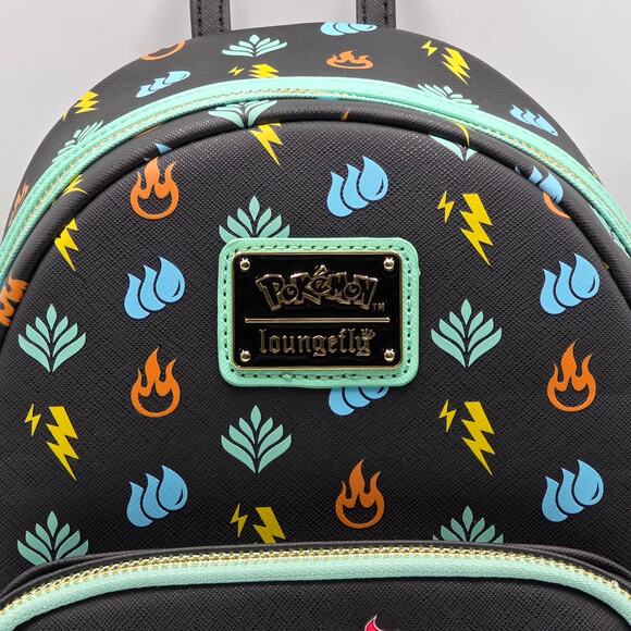 Loungefly Pokemon Starters Mini Backpack - Funkon 2021 Exclusive New - Picture 8 of 8